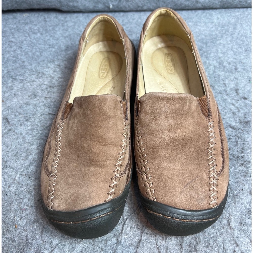 Keen Brown Suede Slip-On Loafers